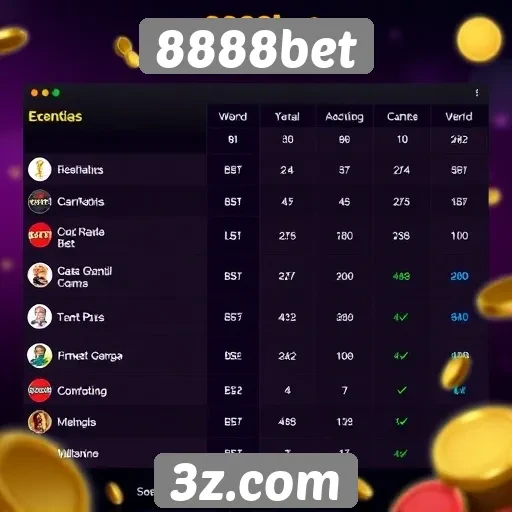 Comparação entre 8888bet e concorrentes do mercado