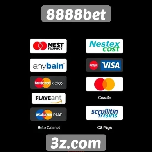 Múltiplos métodos de pagamento disponíveis no 8888bet